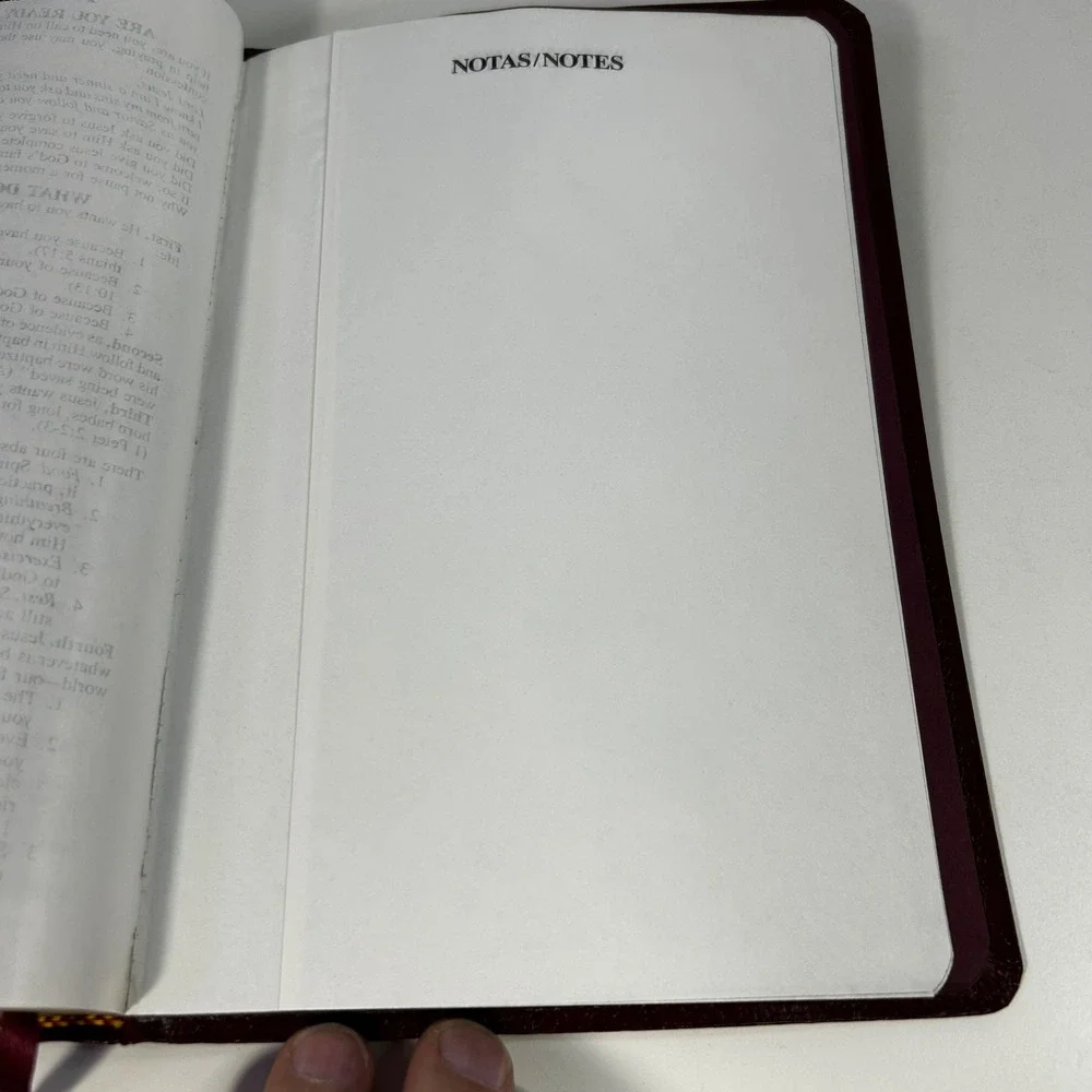 Santa Biblia Holy Bible Reina Valera 1960 KJV Holman Burgundy Indexed Leather‎